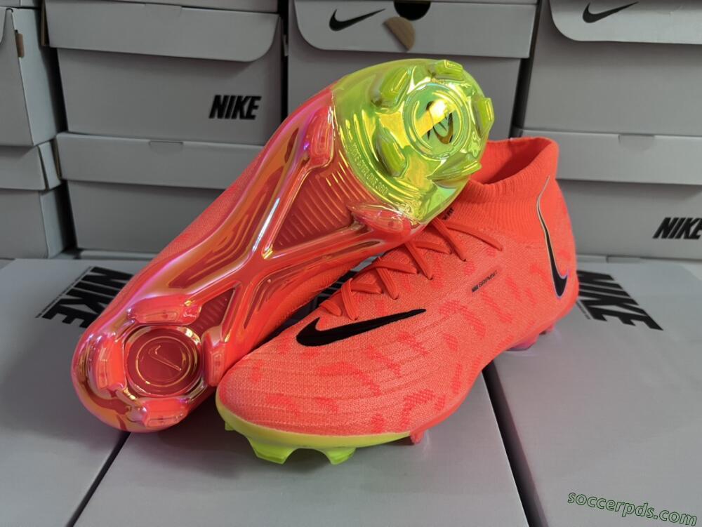 Nike Phantom Luna Elite FG High-Tops Football Boots - Orange/Black/Purple
