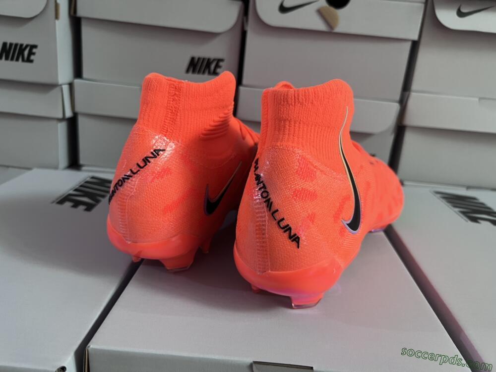 Nike Phantom Luna Elite FG High-Tops Football Boots - Orange/Black/Purple