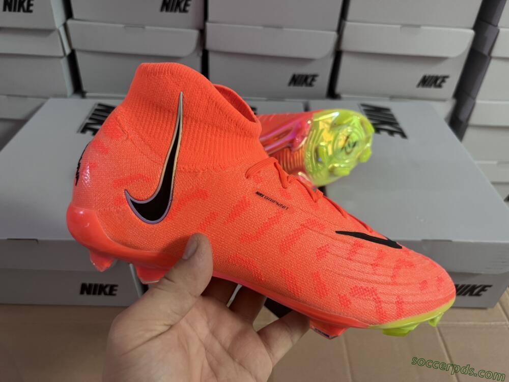 Nike Phantom Luna Elite FG High-Tops Football Boots - Orange/Black/Purple