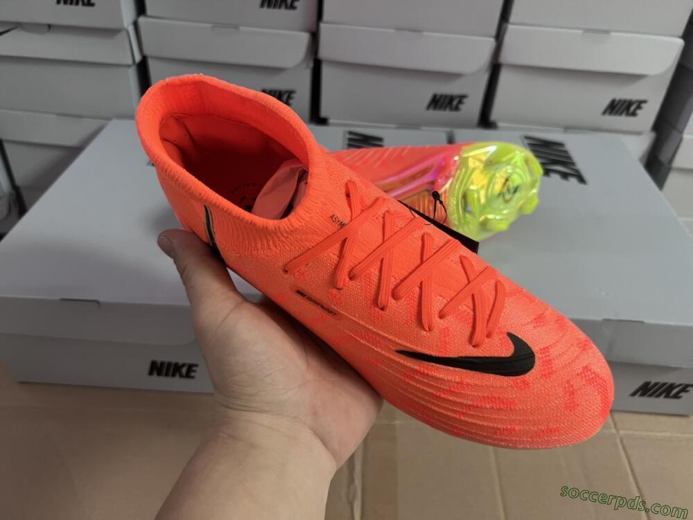 Nike Phantom Luna Elite FG High-Tops Football Boots - Orange/Black/Purple