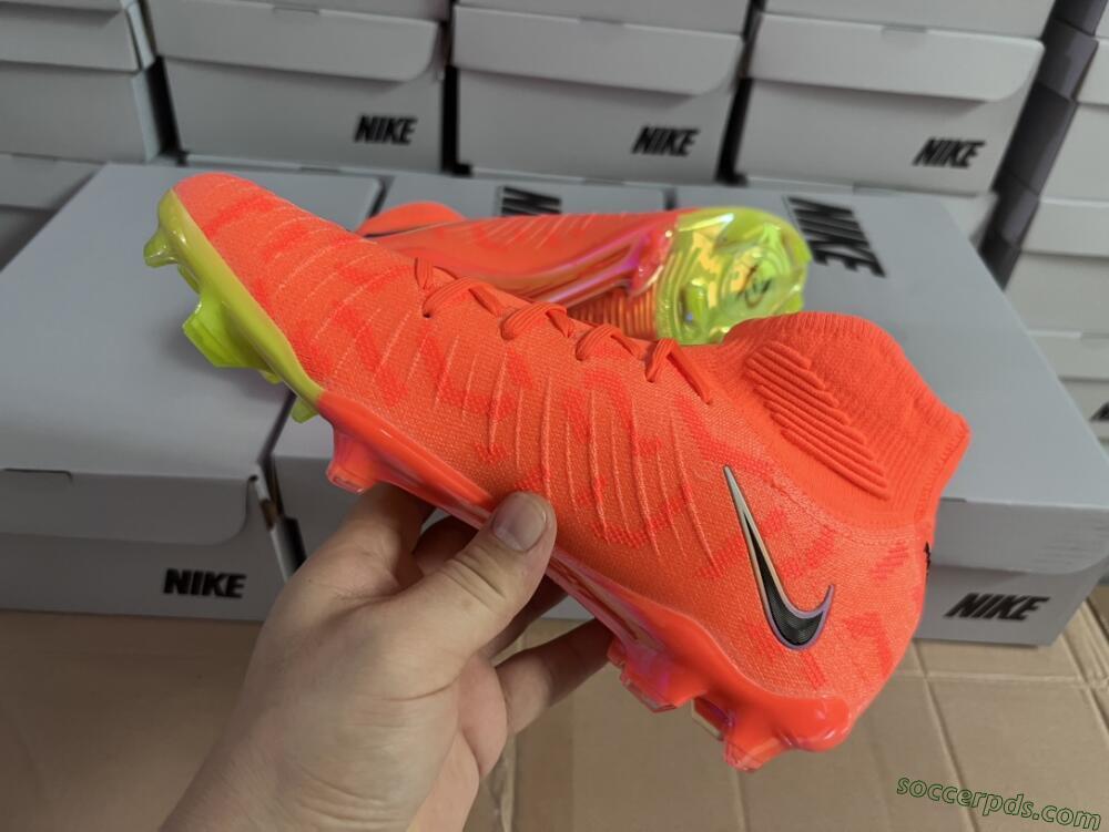 Nike Phantom Luna Elite FG High-Tops Football Boots - Orange/Black/Purple
