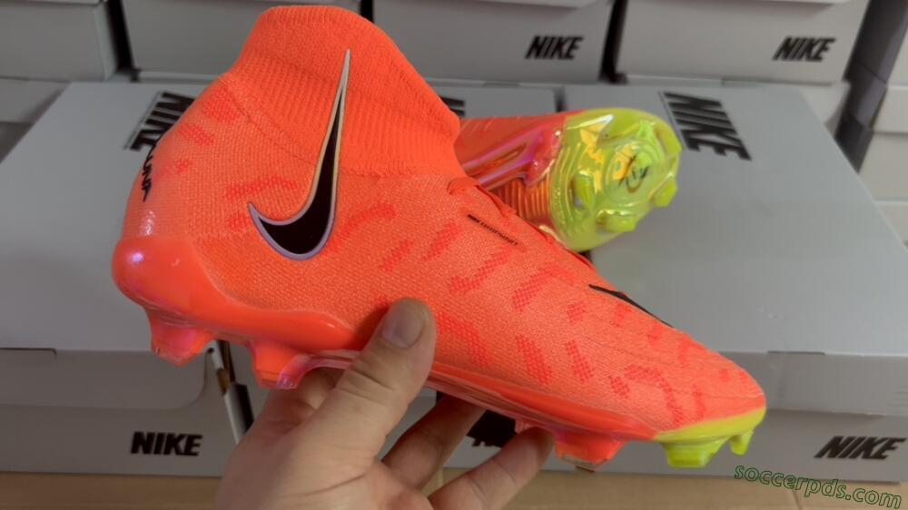 Nike Phantom Luna Elite FG High-Tops Football Boots - Orange/Black/Purple
