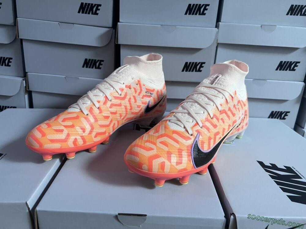 Nike Air Zoom Mercurial Superfly 9 Elite AG High-Tops Football Boots - Pink/Black/Purple