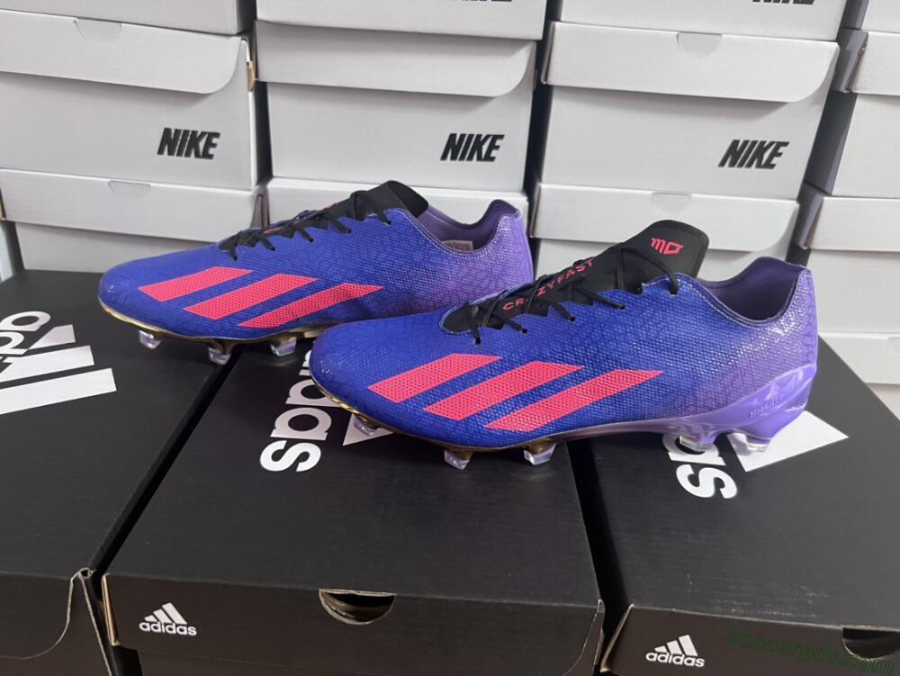 Adidas X Crazyfast.1 FG Low-Tops Football Boots - Blue/Purple/Red