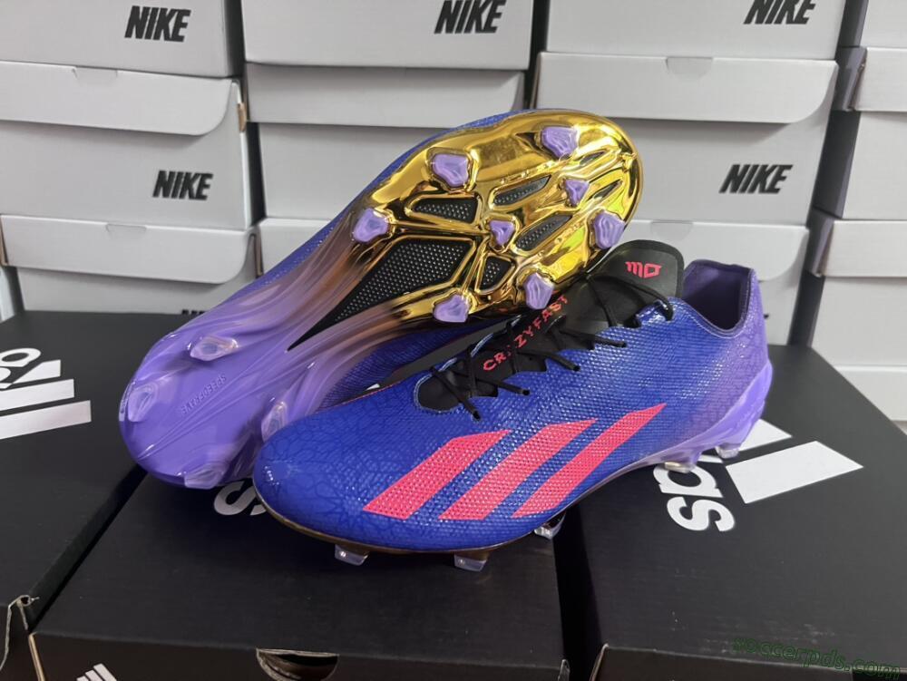 Adidas X Crazyfast.1 FG Low-Tops Football Boots - Blue/Purple/Red