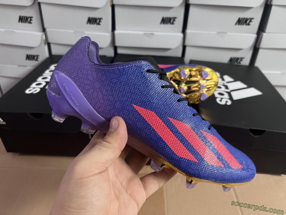 Adidas X Crazyfast.1 FG Low-Tops Football Boots - Blue/Purple/Red