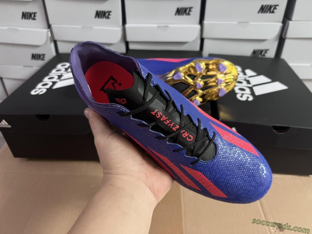 Adidas X Crazyfast.1 FG Low-Tops Football Boots - Blue/Purple/Red