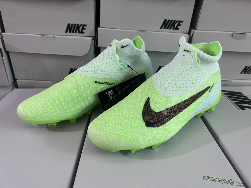 Nike Phantom GX DF Elite FG High-Tops Football Boots - Green/Black/Brown