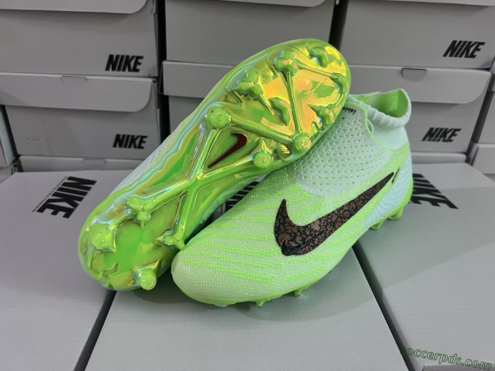 Nike Phantom GX DF Elite FG High-Tops Football Boots - Green/Black/Brown
