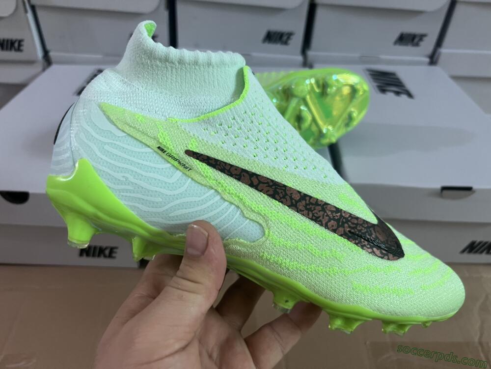 Nike Phantom GX DF Elite FG High-Tops Football Boots - Green/Black/Brown