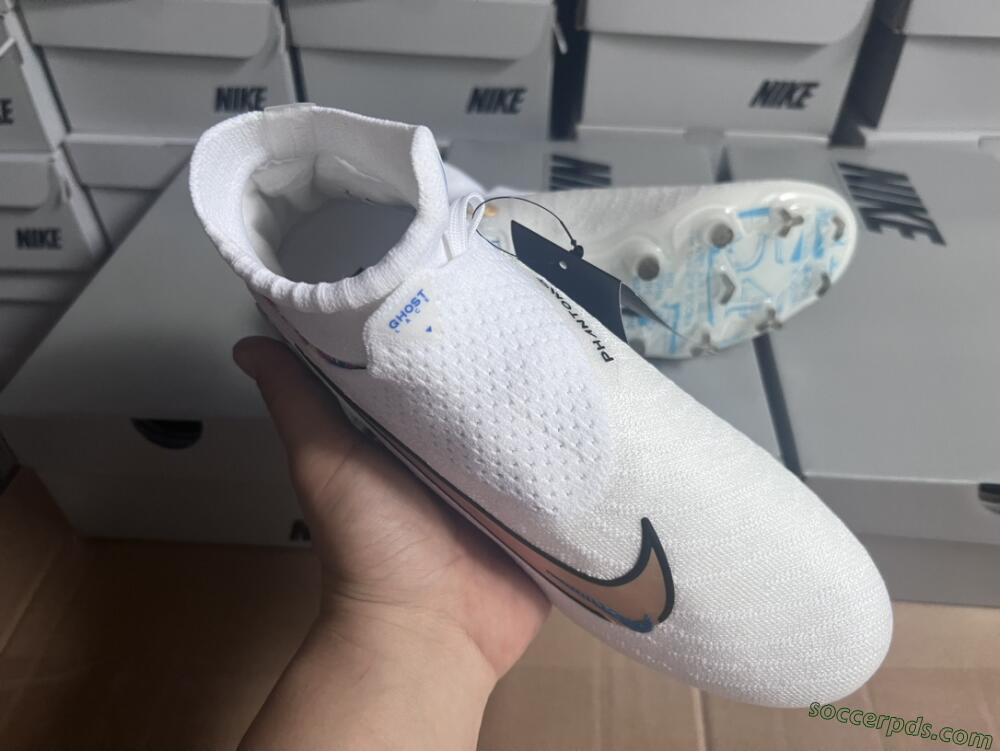 Harry Kane x Nike Phantom GX DF Elite FG Low-Tops Football Boots - White/Gold/Blue