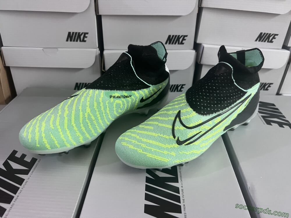 Nike Phantom GX Elite DF FG High-Tops Football Boots - Green/Black/White