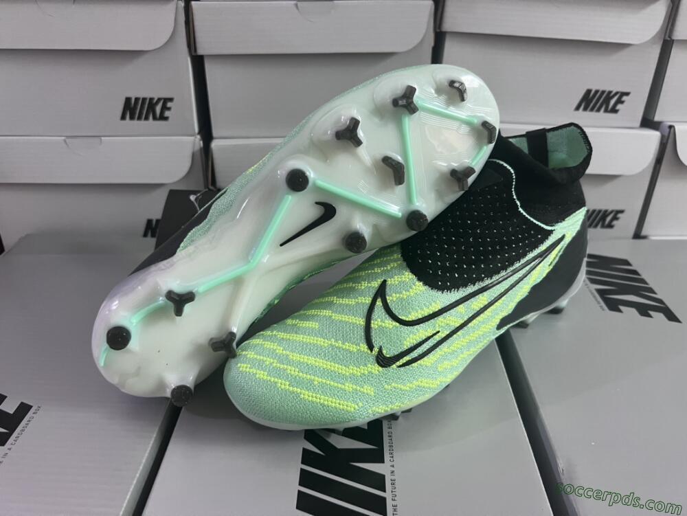 Nike Phantom GX Elite DF FG High-Tops Football Boots - Green/Black/White