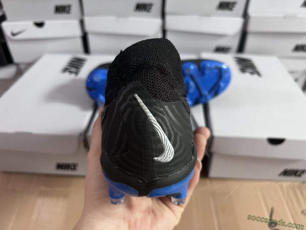 Nike Phantom GX Elite FG Low-Tops Football Boots - Black/Grey/Blue