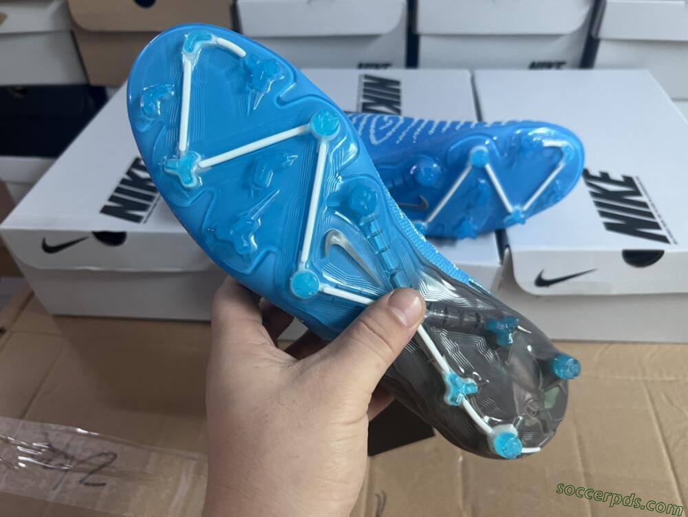 Nike Phantom GX DF Elite FG High-Tops Football Boots - Blue/White/Black