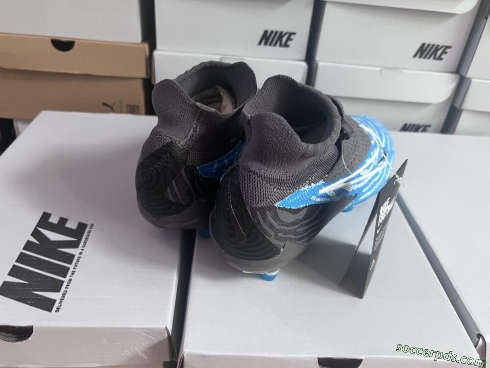 Nike Phantom GX DF Elite FG High-Tops Football Boots - Blue/White/Black