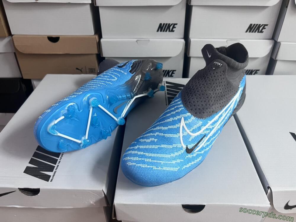 Nike Phantom GX DF Elite FG High-Tops Football Boots - Blue/White/Black