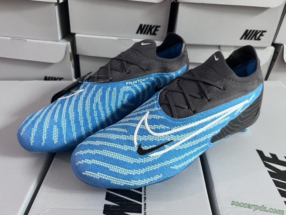 Nike Phantom GX Elite FG Low-Tops Football Boots - Blue/White/Black