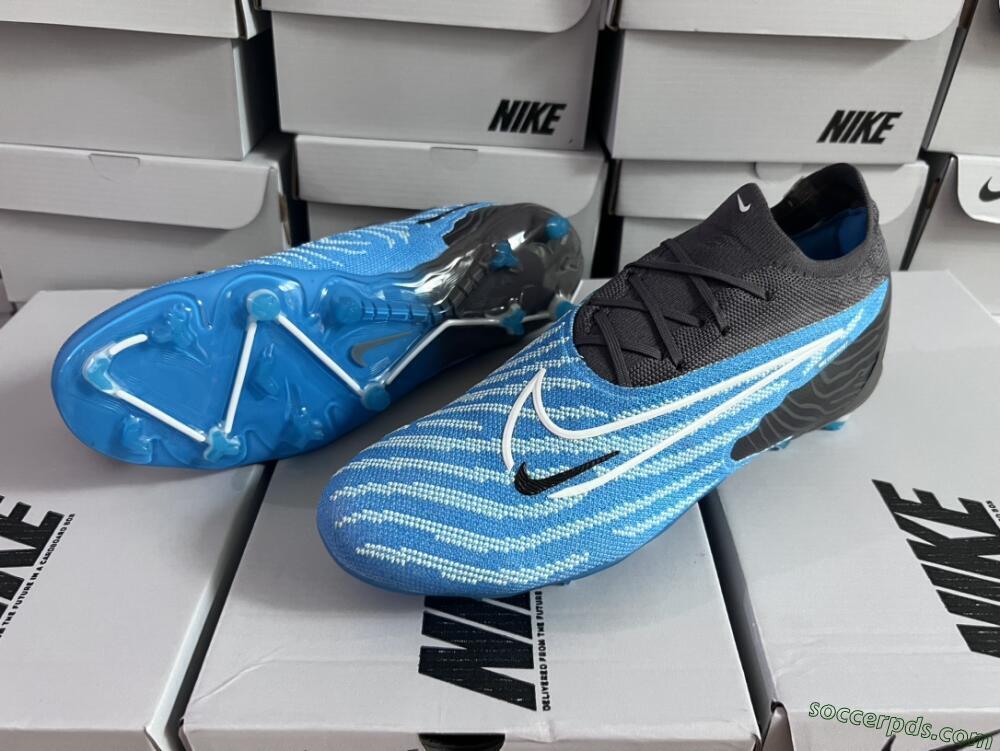 Nike Phantom GX Elite FG Low-Tops Football Boots - Blue/White/Black