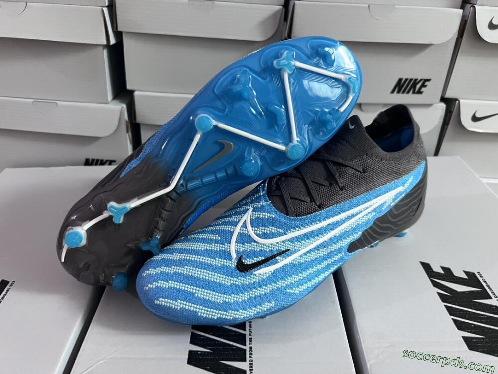 Nike Phantom GX Elite FG Low-Tops Football Boots - Blue/White/Black