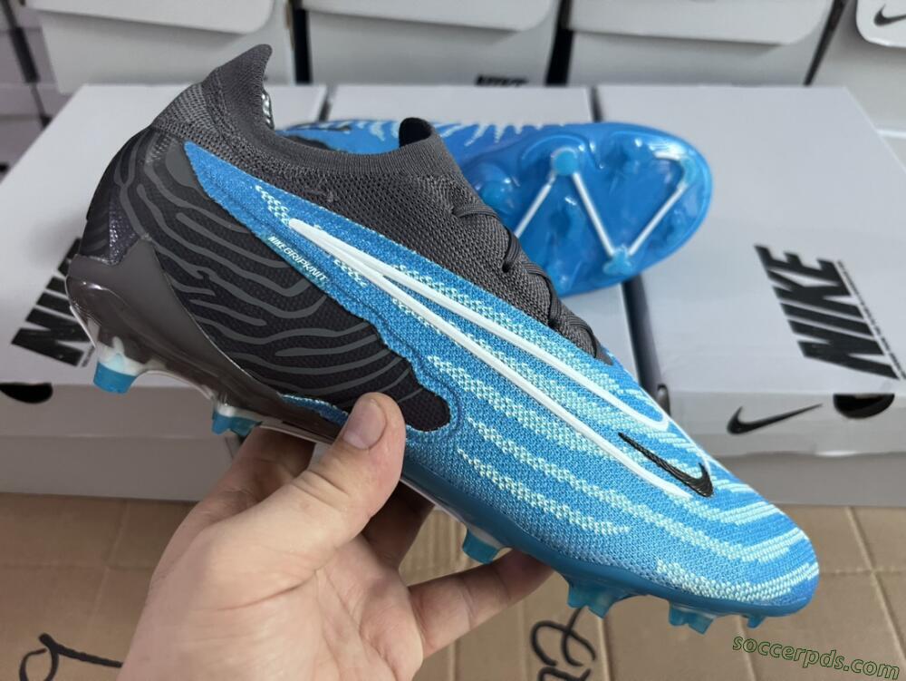 Nike Phantom GX Elite FG Low-Tops Football Boots - Blue/White/Black