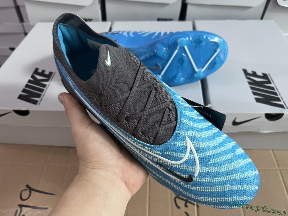 Nike Phantom GX Elite FG Low-Tops Football Boots - Blue/White/Black