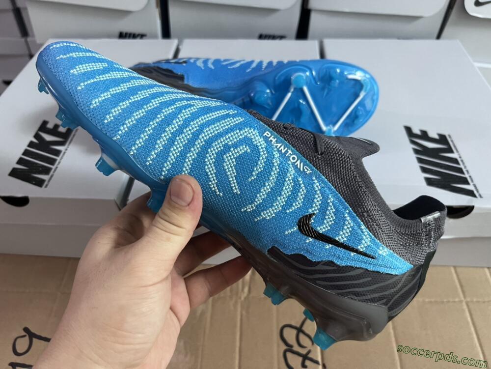 Nike Phantom GX Elite FG Low-Tops Football Boots - Blue/White/Black