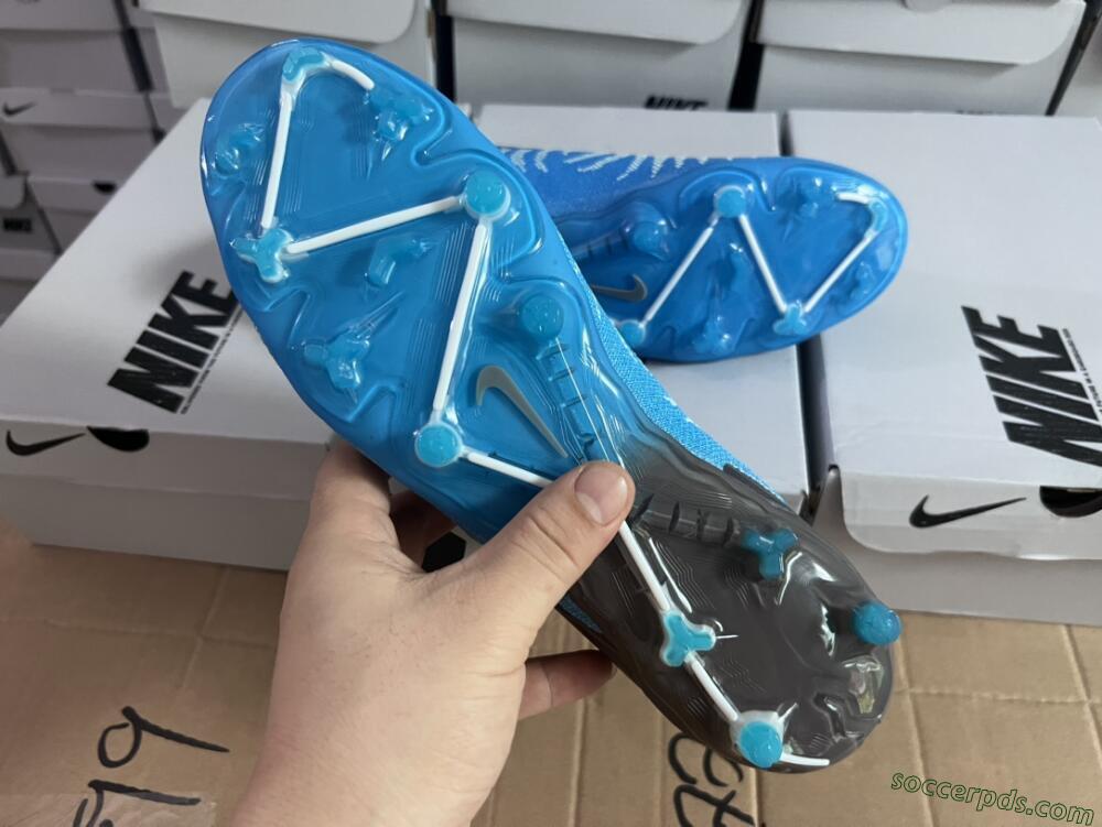 Nike Phantom GX Elite FG Low-Tops Football Boots - Blue/White/Black