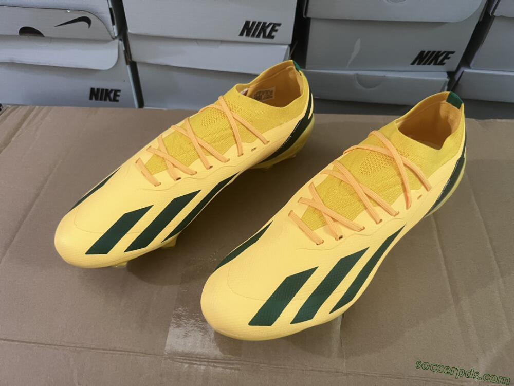 Adidas X Crazyfast.1 FG Low-Tops Football Boots - Yellow/Green/Black