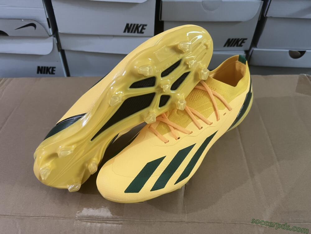 Adidas X Crazyfast.1 FG Low-Tops Football Boots - Yellow/Green/Black