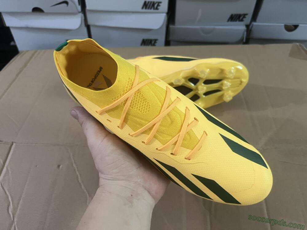 Adidas X Crazyfast.1 FG Low-Tops Football Boots - Yellow/Green/Black