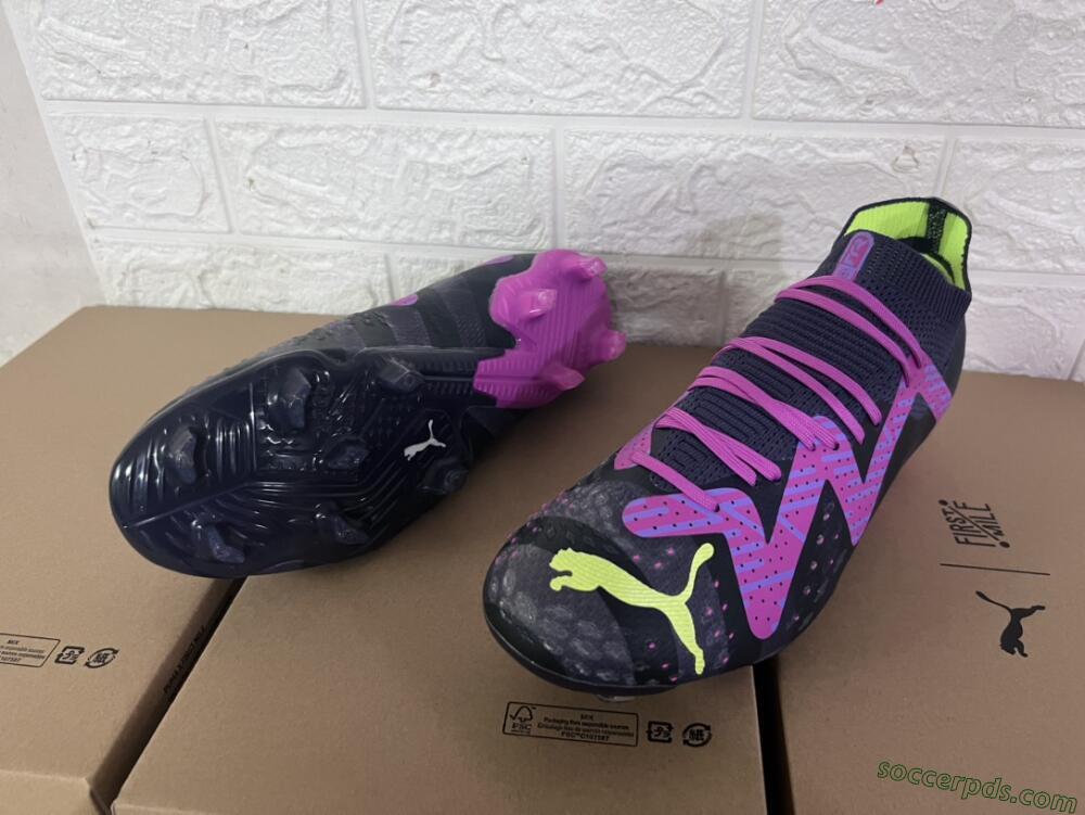 Puma Future Ultimate FG Low-Tops Football Boots - Purple/Pink/Green