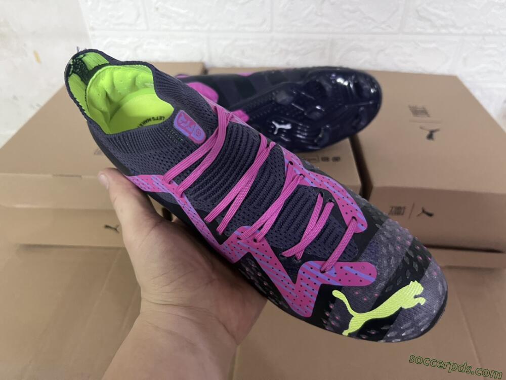 Puma Future Ultimate FG Low-Tops Football Boots - Purple/Pink/Green