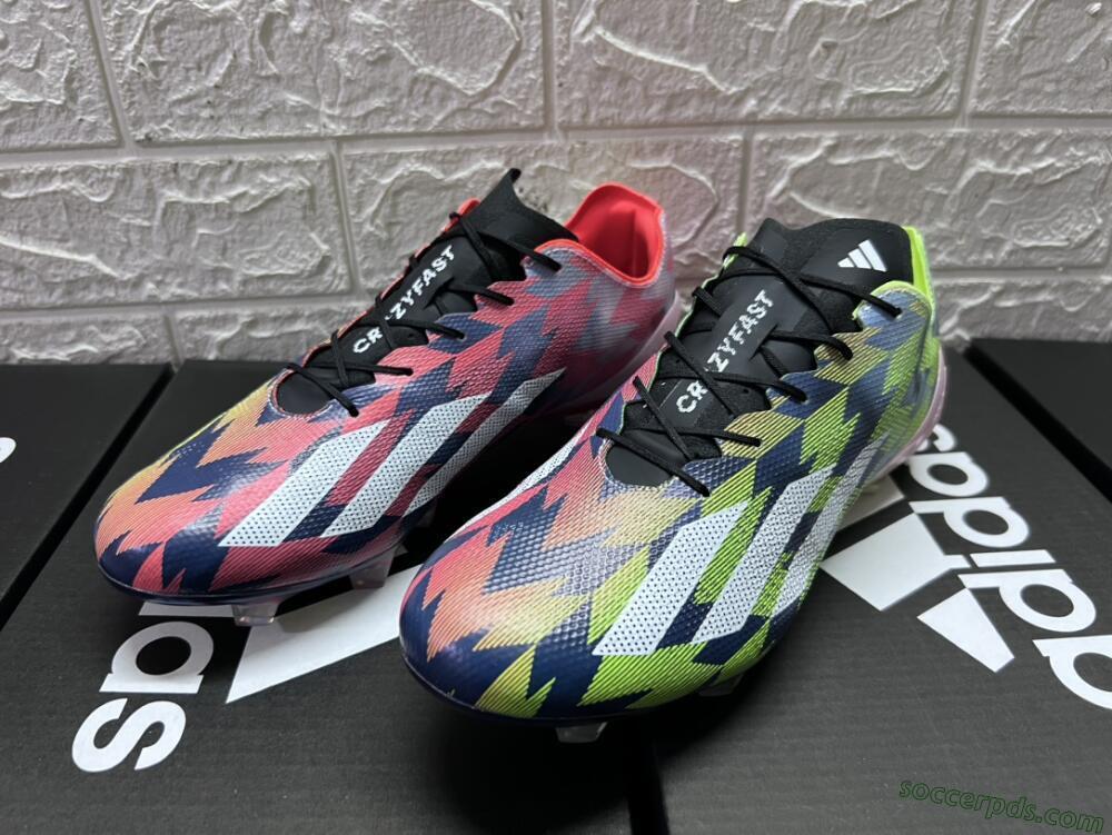 Adidas X Crazyfast Limited Edition FG Low-Tops Football Boots - White/Yellow/Orange/Black