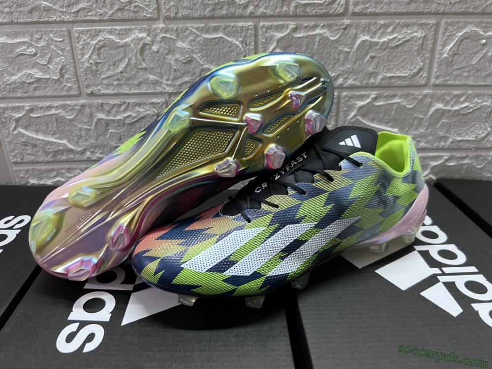 Adidas X Crazyfast Limited Edition FG Low-Tops Football Boots - White/Yellow/Orange/Black