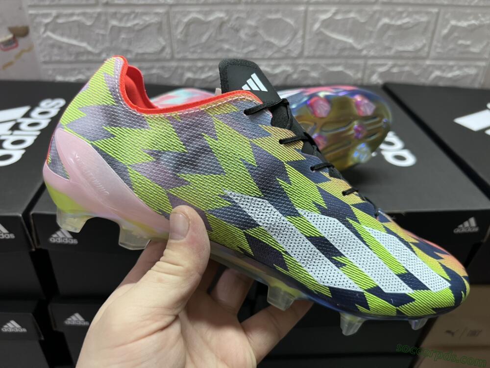 Adidas X Crazyfast Limited Edition FG Low-Tops Football Boots - White/Yellow/Orange/Black