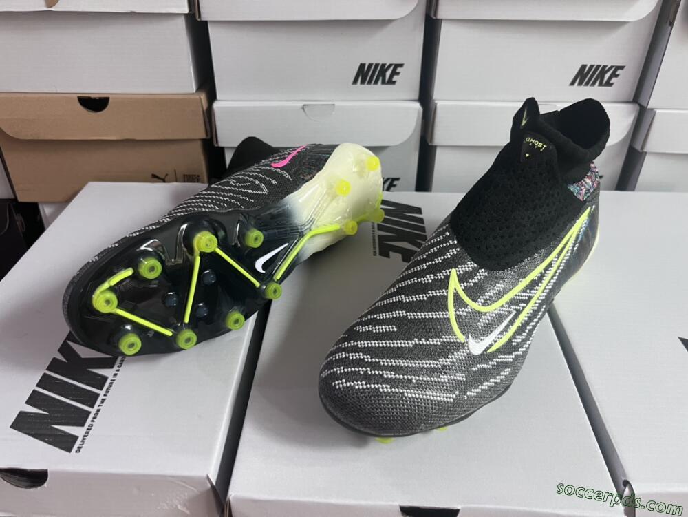 Nike Phantom GX Elite DF AG High-Tops Football Boots - Black/Rainbow