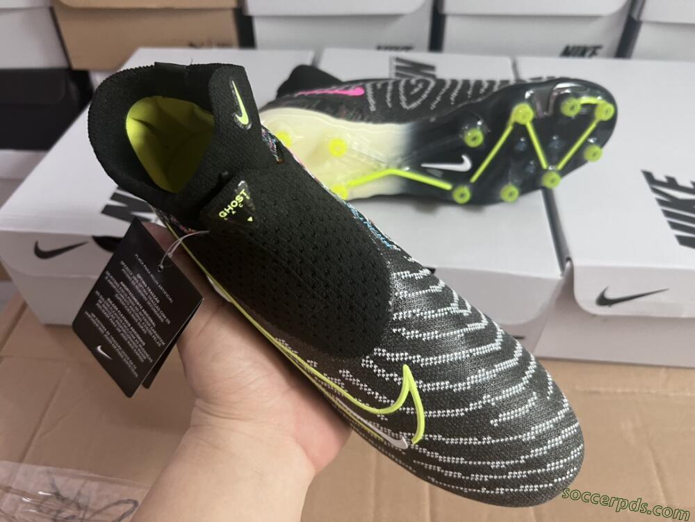 Nike Phantom GX Elite DF AG High-Tops Football Boots - Black/Rainbow