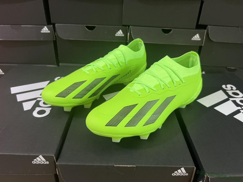 Adidas X Crazyfast.1 FG Low-Tops Football Boots - Green/Black