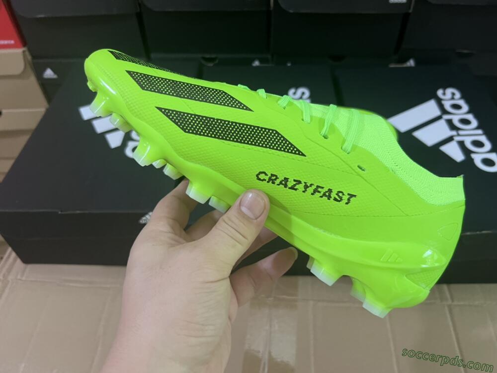 Adidas X Crazyfast.1 FG Low-Tops Football Boots - Green/Black