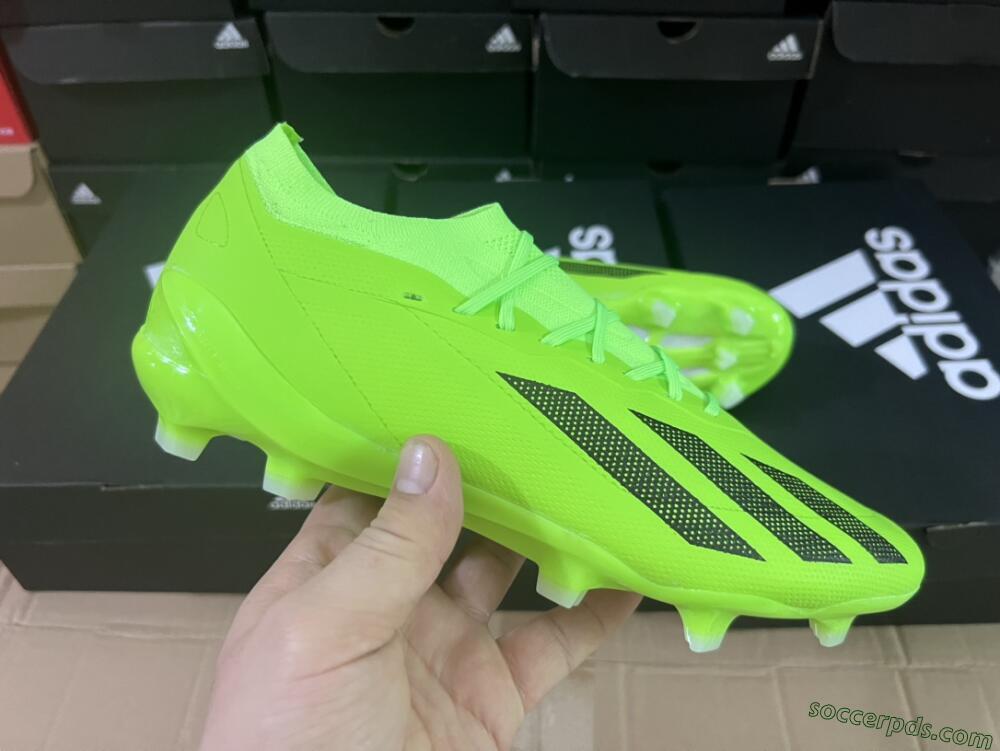 Adidas X Crazyfast.1 FG Low-Tops Football Boots - Green/Black
