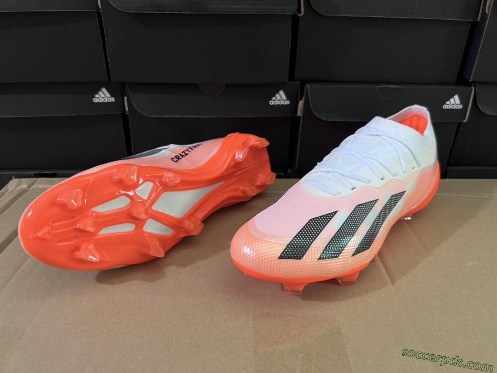 Adidas X Crazyfast.1 FG Low-Tops Football Boots - White/Red/Black
