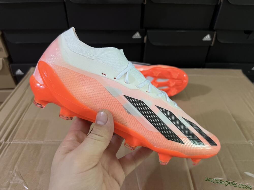 Adidas X Crazyfast.1 FG Low-Tops Football Boots - White/Red/Black