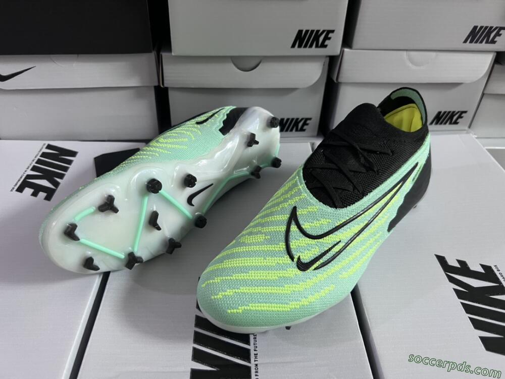 Nike Phantom GX Elite FG Low-Tops Football Boots - Green/Black