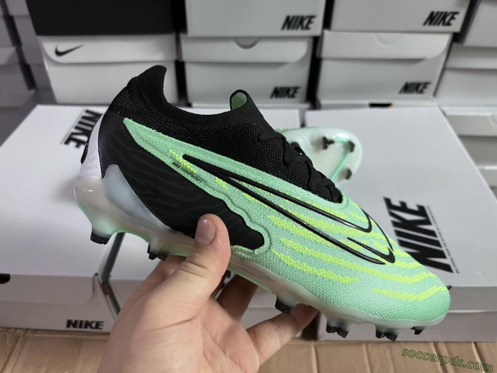 Nike Phantom GX Elite FG Low-Tops Football Boots - Green/Black