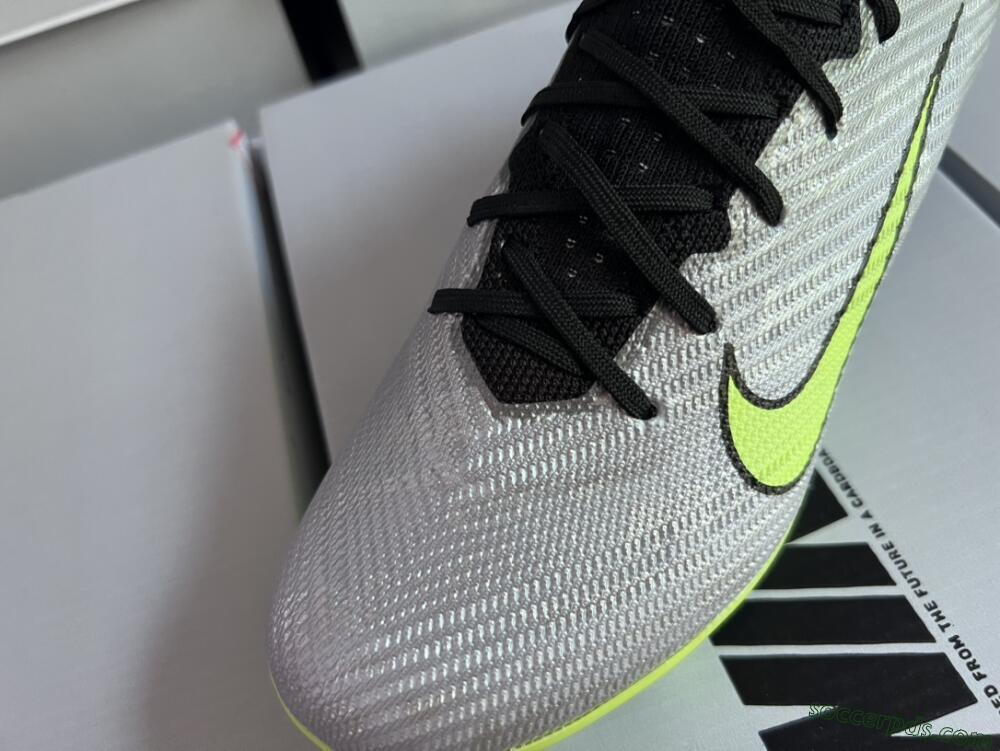 Nike Air Zoom Vapor 15 Elite SE AG Low-Tops Football Boots - Silver/Green/Black
