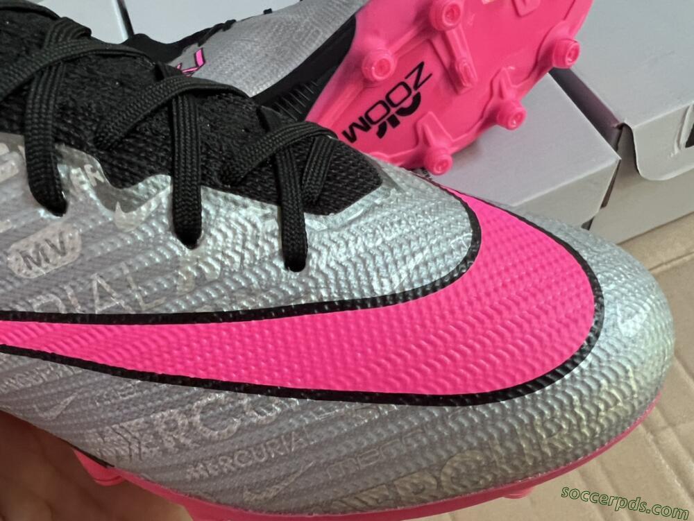 Nike Air Zoom Mercurial Superfly 9 Elite AG High-Tops Football Boots - Sliver/Pink/Black