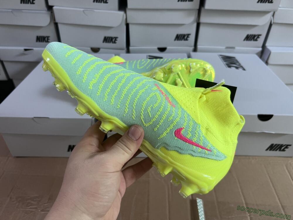 Nike Phantom GX Elite DF FG High-Tops Football Boots - Blue/Green/Pink