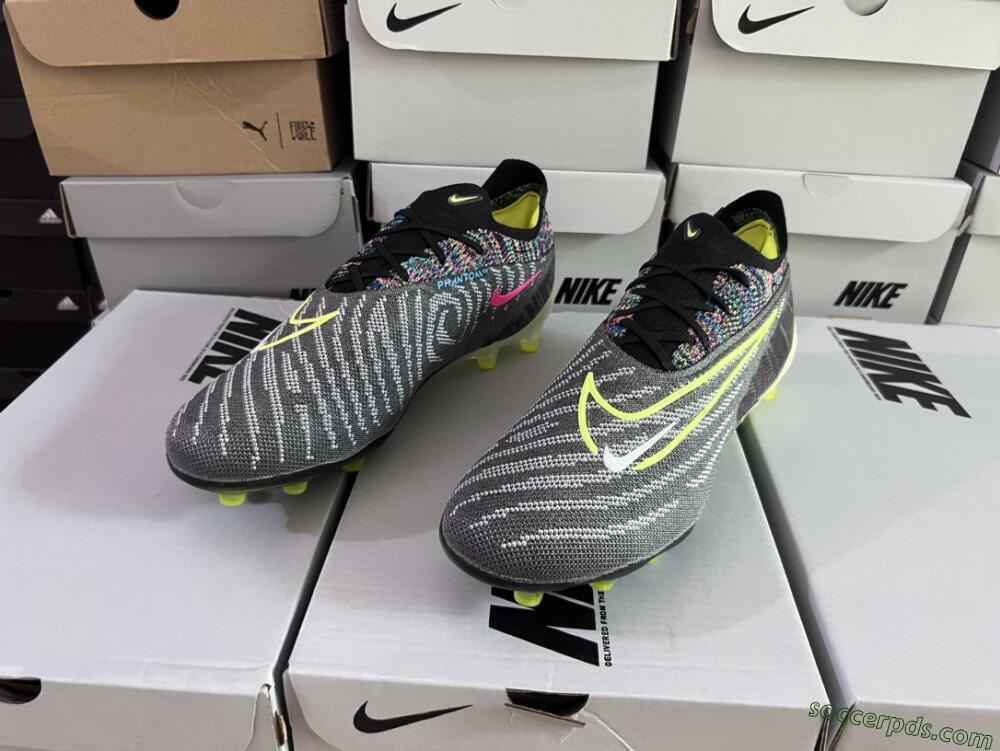 Nike Phantom GX Elite AG Low-Tops Football Boots - Grey/Green