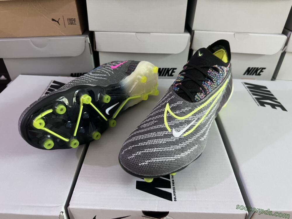 Nike Phantom GX Elite AG Low-Tops Football Boots - Grey/Green